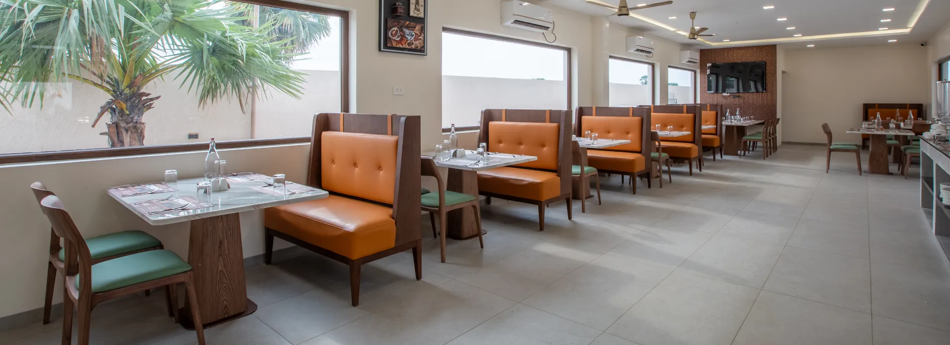 Indian restaurant kitchen with warm ambiance at Annapurni restaurant